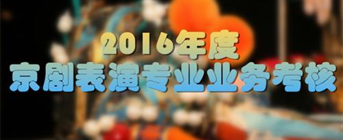 男的小鸡鸡C女的鲍鱼国家京剧院2016年度京剧表演专业业务考...